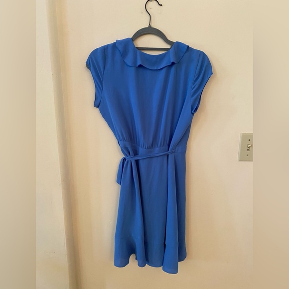Sunday Best Aritzia Blue Ruffle Wrap Dress Size 2 - Picture 12 of 12